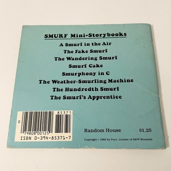 Vintage 1982 Smurf Book The Weather Smurfing Machine Peyo - Picture 3 of 16